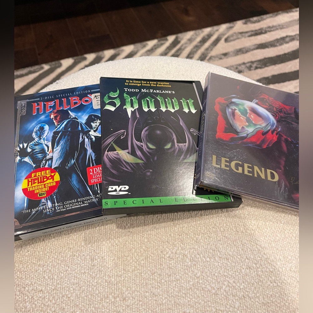 Spawn, Hellboy, and Legend DVD Set